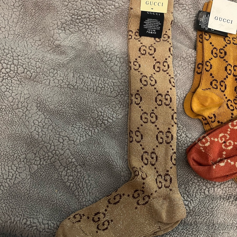 Tan Logo Casual Socks